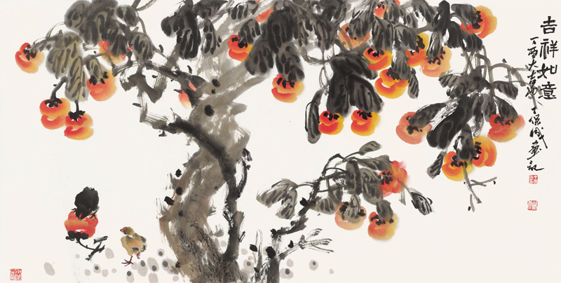 《吉祥如意》138cmx69cm