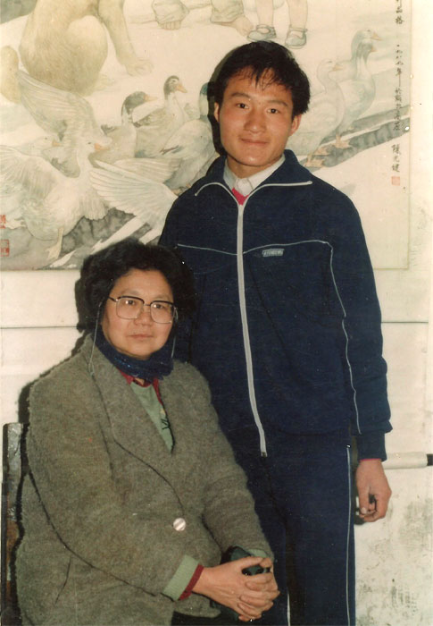 在西安美院时与陈光健老师
