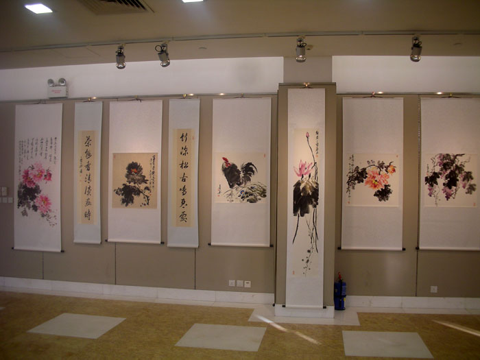 2011年《张刚 谢贤丽 丁宝成书画展》在澳门举办