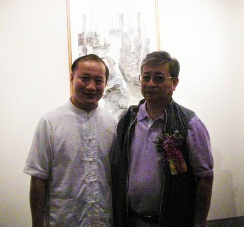 与著名画家谢志高先生