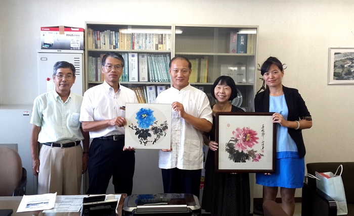 2014年日本《丁保成书画展》受邀访问东京佐野大学