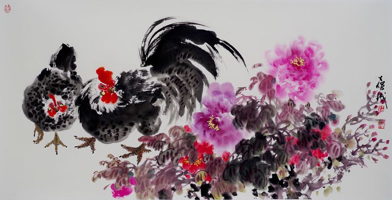 伉俪情深 138X68cm