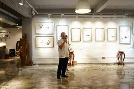 2017年吃茶去—丁保成艺术作品体验展在广州书画加粤泠斋展出