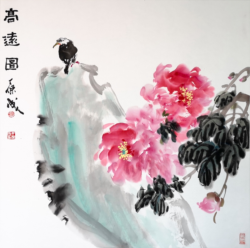 高远图  68X68cm
