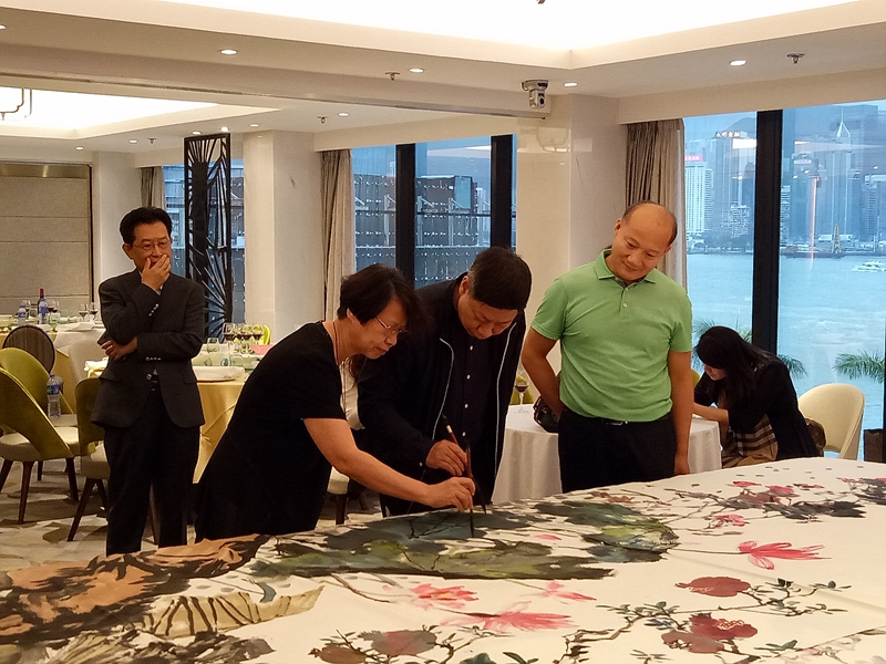 2018预祝港珠澳大桥通车暨首届粤港澳大湾区全国书画名家邀请展，香港文化中心笔会