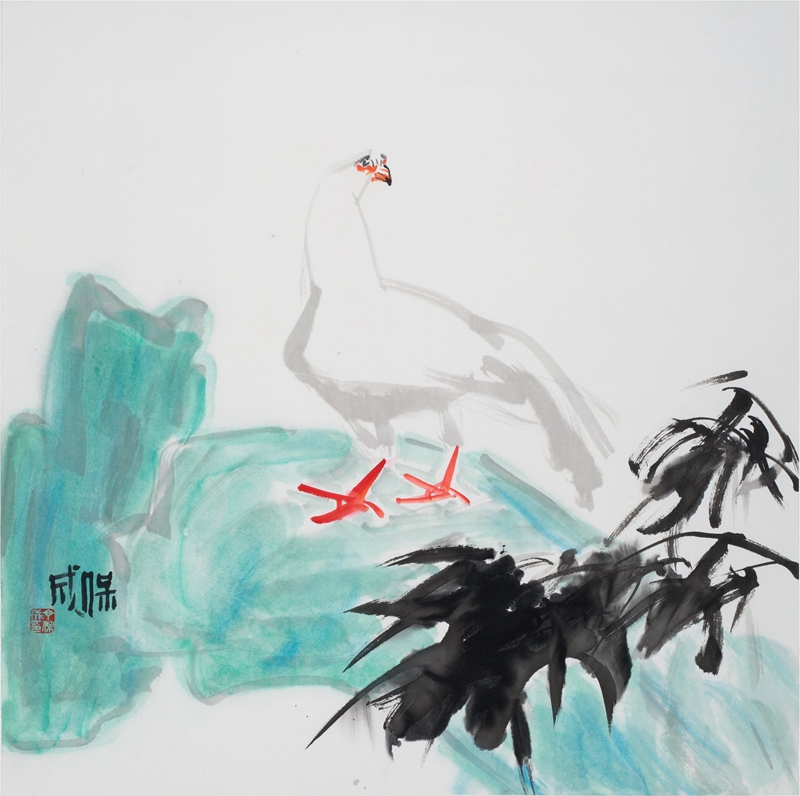 天朗气清 69cmX69cm