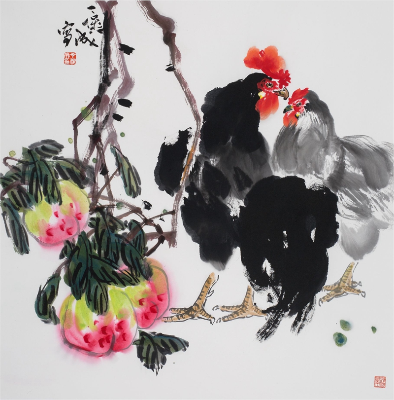 吉寿图 69cmX69cm
