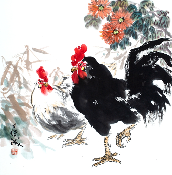 相濡以沫 69X69cm