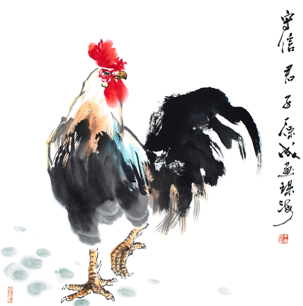 守信君子  68X68cm