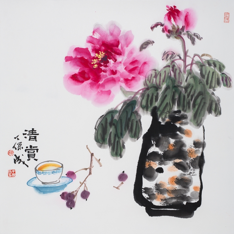 清赏 68X68cm