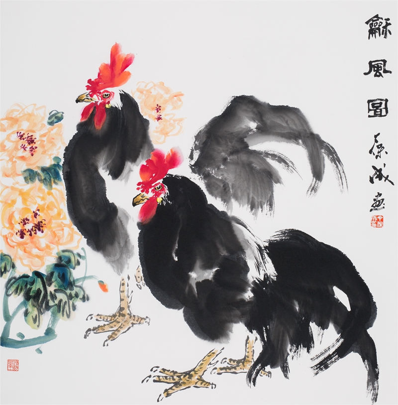 和风图 68X68cm