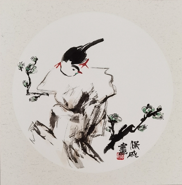 居高声自远 33X33cm